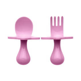 Baby fork &spoon toddler utensils feeding training child tableware set 2packW9H